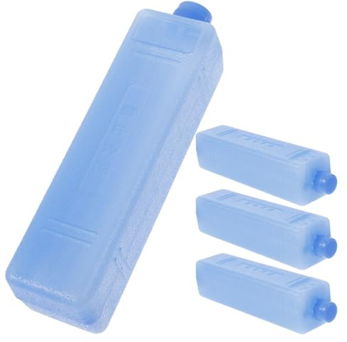 Yardwe Paquetes de Hielo Reutilizables 4 Piezas Pequeños para Enfriador Portátil Bloques de Hielo para Nevera de Gel para Camping y Conservación de Alimentos