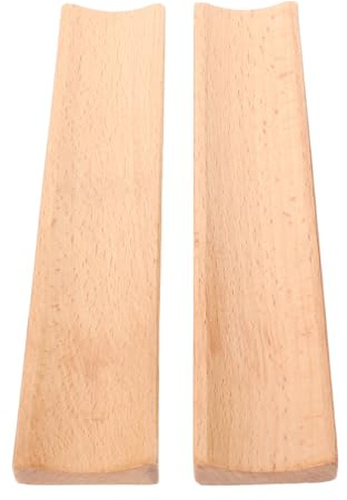 Cabilock 2pcs Rolling Pin Holder Rolling Pin Storage Solid Base Support Resistant to Everyday Wear Natural Wood Kitchen Utensils Holder Essential for Baking