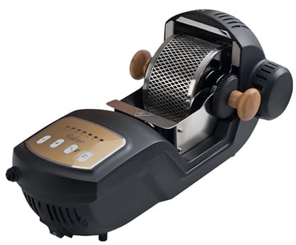 AiODiO Small Coffee Roaster, 1500W Fully Automatic Coffee Bean Roaster，Compact Design，7 Roasting Levels Optional, for Cafe Shop, Restaurant, Home, Office