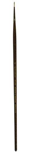 Winsor & Newton Monarch 5503000 Round Brush No. 0 1.8 mm Professional Synthetic Hair Brush for Oil or Acrylic Paints