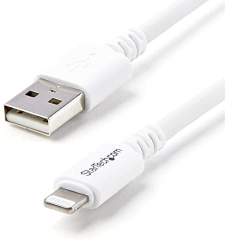 StarTech.com Cavo connettore lungo Lightning a 8 pin Apple a USB per iPhone / iPod / iPad bianco da 3 m