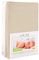Julius Zöllner Jersey Spannbetttuch Doppelpack für das Kinderbett, Gr. 60x120 / 70x140, sand & weiß