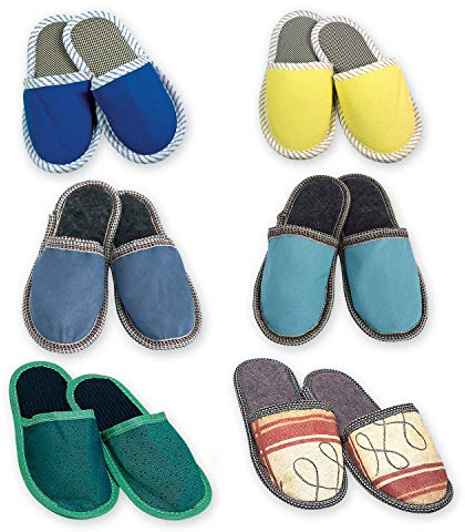 PARODI & PARODI 190/C, Unisex 42-43, Ciabatte Uomo, Donna, Stoffa Misura 42/43 Vari Colori Disponibili Parodi&Parodi 188/C Bella Pantofole Adulto, Modelli Assortiti, 42.5 EU, 1 Paio