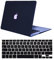 Se7enline Coque solide pour MacBook 33,02 cm/ 38,1 cm au toucher doux satiné avec protège-clavier en silicone Macbook Pro 13 with CD-Rom (A1278) Frosted Black