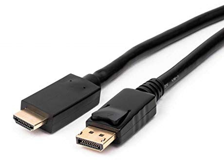 1.8M QUALITY DISPLAY PORT DP TO HDMI MALE LCD PC HD TV LAPTOP AV CABLE ADAPTOR