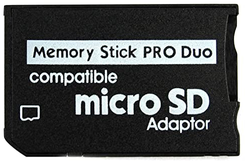 CABLEPELADO Adaptador de Tarjeta Micro SD a Memory Stick | Compatible con Tarjetas Micro SD/Micro SDHC/Micro SDXC/TF (máximo 64GB) | para PSP
