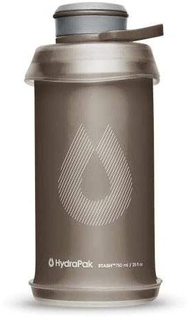 HydraPak Stash zusammenklappbare Trinkflasche 750 ml, Mammoth Grey
