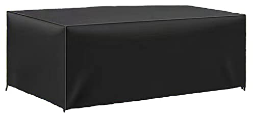 JPudinor Housse pour Table de Jardin 120 x 120 x 74cm, Housse de Protection Bâche Imperméable pour Meubles Jardin et Hivernage Mobilier Salon de Jardin