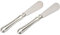 H.Bauer jun. versilbertes Buttermesser Set 2-teilig mit Edelstahl-Klingen - auch als Marmeladenmesser oder Aufstrichmesser verwendbar