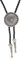 COOLLA Bolo Tie Western Cowboy Anhänger Handarbeit Schwarz Vintage Türkis für Frauen Männer Silber M, silber, M