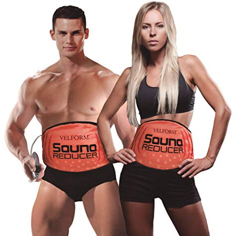 Velform Ceinture réducteur de Sauna - Système Réducteur de Graisse Corps Mince pour la Taille Abdos Estomac Plus Mince Ceintures Gilet Utiliser à la Maison Facile et Rapide