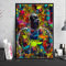 JEfunv Art Decor Poster und Drucke Psychedelic Notorious Big Art Painting Wandbilder Home Decor 60x80cm No Frame