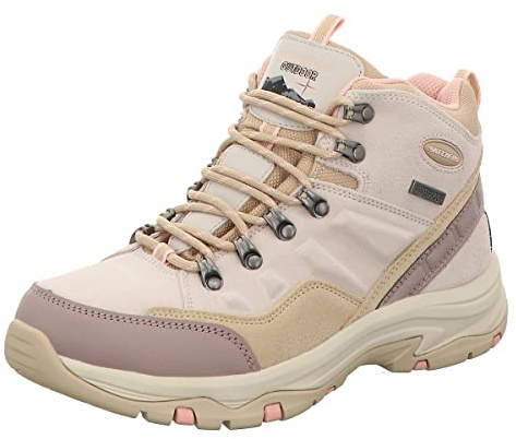 Skechers Damen Trego Rocky Mountain Walking Schuh, Natural Suede Mesh, 40 EU
