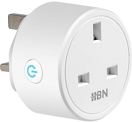 HBN Smart Plug WiFi Steckdose Kompatibel mit Alexa Echo und Google Home, Smart Timer-Stecker, kein Hub erforderlich, nur 2,4 GHz (1 Pack)