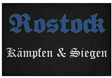 U24 Aufnäher Rostock Kämpfen & Siegen Fahne Flagge Aufbügler Patch 9 x 6 cm