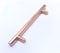 Kitchen Cabinet Draw Door Handles Solid Metal Rose Gold T Bar Handle Drawer Pulls Knobs Unit (10, 128mm Hole Centres)
