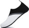 SAGUARO Badeschuhe Damen Wasserschuhe Herren Schwimmschuhe Licht Weich Strandschuhe Schnelltrocknend Aquaschuhe Surfschuhe Pantoffeln 030 Weiß Gr.38/39