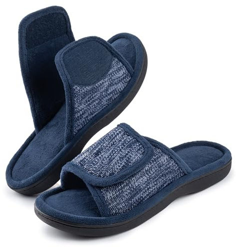 RockDove Zapatilla Ajustable para Hombre, 44/45 EU, Azul Marino