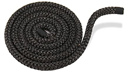 LANZZAS Kamin- & Ofentürdichtung - Durchmesser Ø 8 mm - Länge: 1m - Glasfaserband hitzebeständig - Ofendichtschnur
