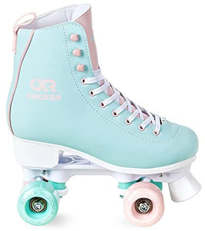 Croxer Rollschuhe Roller Skates Lea (Mint/Pink, 42 (27,5cm))