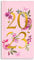 Dünner Kalender 2023, Wochenansicht, Blumenmuster, fester Einband, rosa Blume mit Roségold