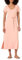 Amazon Essentials Robe t-Shirt mi-Longue, ceinturée, à Manches Courtes Femme, Rose Corail, XL