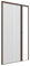 Zanzanet Zanzariera Plisse Ultra Sottile laterale 17 mm per finestre e portafinestre su misura personalizzabile con profilo robusto e resistente in alluminio Made in Italy 50x250 cm
