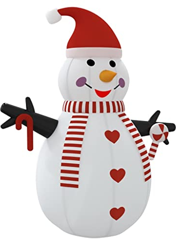 vidaXL Aufblasbarer Schneemann mit LEDs Beleuchtet Weihnachtsdekoration Beleuchtung Weihnachtsfigur Figur Winter Deko Weihnachten 250cm