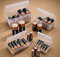 Battery Organiser Set – 4 x Handy Clear Plastic Storage Boxes – Hold 12 x AAA, 12 x AA, 8 x C and 8 x D Batteries - Batteries Not Included