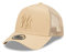 New Era New York Yankees MLB Tonal Mesh Beige A-Frame Adjustable Trucker Cap - One-Size