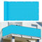 Balkonbespannung 90 x 400 cm Windschutz Staubschutz Sichtschutzmatte Sichtschutzzaun mit Ösen und Kordel für Balkon Zaun Terrassen Garten, Blau