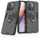Coque pour Xiaomi Redmi 12c Housse Antichoc avec Anneau Rotatif Aimant Etui Magnétique Rigide Dure Armure Bague Support Armure Renforcée (Xiaomi Redmi 12c, Noir)
