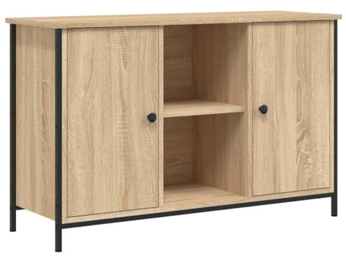 vidaXL Mueble de TV Madera de ingeniería Roble Sonoma 100x35x65 cm