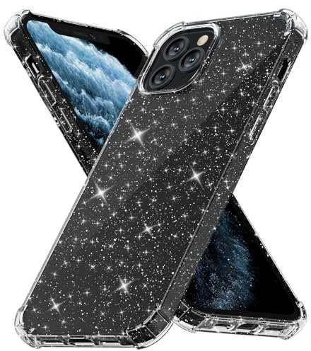 Svanove für iPhone 11 Pro Hülle, Klar Glitzer