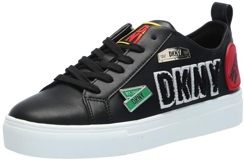 DKNY Damen Coreen City Signs Sneaker, Schwarz, 39 EU