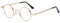 ABETOS Lesebrille Herren Damen Runde Klein Retro Metall Lesebrillen mit Blaulichtfilter Flexibel Scharniere Leicht Computer Lesehilfe Brille mit Stärke (Gold+2.0)