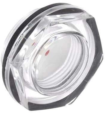 CoCud Visor de Nivel de Aceite para Compresor de Aire, | Rosca Macho M33x1.5mm | Ventana de Vidrio Indicador de Nivel de Aceite con Cabeza Hexagonal, 1 Pieza