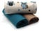 VmG-Store 1,5m Baumwollstoff Set Designstoff + 2x Uni farblich abgestimmt 100% Baumwolle Material Auswahl (Eulen Beige Set15)
