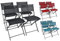VCM 4er Set Gartenstuhl | Balkonstuhl klappbar | Maße ca. H. 79 x B. 45 x T. 46 cm | Campingstuhl | Gartenmöbel - Sumila Türkis