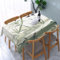 KCGSDEGV Rechteckige Tischdecke mit Bambus-Vogelmuster, 183 x 137 cm, wasserabweisend, waschbar, Tischdecken für Küche und Esszimmer