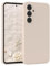 EAZY CASE - Silikonhülle für Samsung Galaxy A55 Hülle Silikon Case Beige weich stoßfeste Handyhülle Galaxy A55 Schutzhülle mit Kameraschutz Dünn Premium Schutz Cover TPU Phone Bumper in Taupe