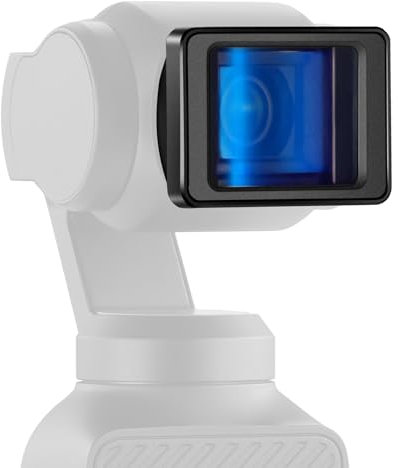 NEEWER Obiettivo anamorfico magnetico 1,2x LS-44 compatibile con DJI Osmo Pocket 3, obiettivo asferico effetto cinematografico widescreen bagliore blu, lente ottica multistrato, Accessori Action Cam