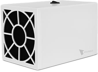 VIRUSTOP® Purificatore Aria con Filtri a Carbone Attivo, UV tripla filtrazione - Ventilatore Silenzioso, Depuratore Aria Domestico, Elimina Virus, Batteri e Odori, Allergie - Made in Italy (Bianco)