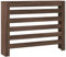 vidaXL Radiator Cover Heater Shelf - Brown Oak Engineered Wood, Slatted Design, Living Room Decor, 104 x 20 x 82 cm