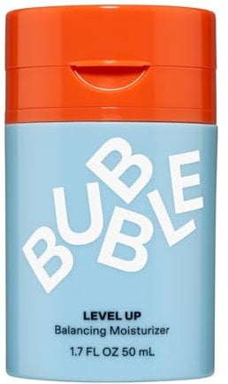 Hydrating Bubble Skincare Level Up Gel Moisturizer -50ml | Balancing, Lightweight Gel Formula for All Skin Types | Rejuvenates & Soothes for Lasting Moisture | Perfect for Daily Use -No Greasy Residue