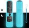 Funda para Mando a Distancia de Silicona Compatible con LG AN-MR21GA AN-MR22GA AN-MR23GA AN-MR24GA TV Magia Mando a Distancia Cubierta Protectora a Prueba de Choques con Cordón (Azul Fluorescente)