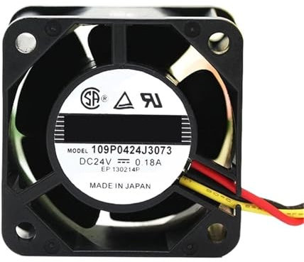 1pc 4cm Server Fan 4028 40 * 40 * 28mm 24V 0.18A 0.095A Server Cooling Fan 109P0424J3073 109P0424H316 109P0424J3D013(24V 0.095A 2PIN)