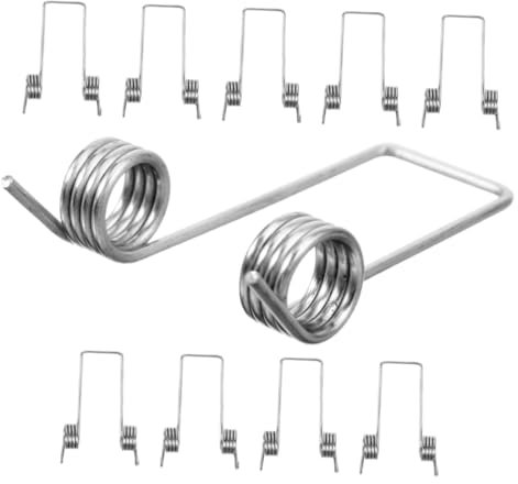 GLEAVI 10 Stück Torsionsfedern Metall Für Mülleimerdeckel Ersatz Drahtfedern Mit Verbesserter Elastizität Kompatibel Für Klappbare Aufbewahrungseimer
