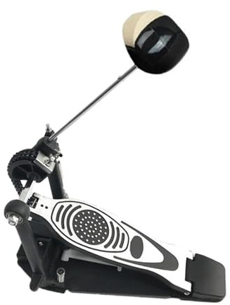 predolo Bass Drum Pedal Einzelpedal Kick Pedal Drumset Schlagzeug Zubehör Kettenantrieb aus Zinklegierung für Übungsraum Bühnenauftritte Geschenk für