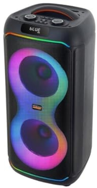 PcCom ESSENTIAL TrueVibe 8 Altavoz Bluetooth Portátil, 120 W PMPO, Woofer 8, Iluminación RGB, TWS, Entrada para Micrófono, Batería 3600 mAh, USB-C (120, Vatios, TrueVibe 8)